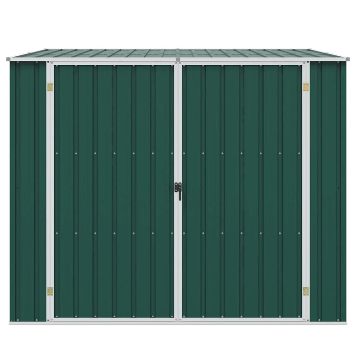 haveskur 195x198x159 cm galvaniseret stål grøn