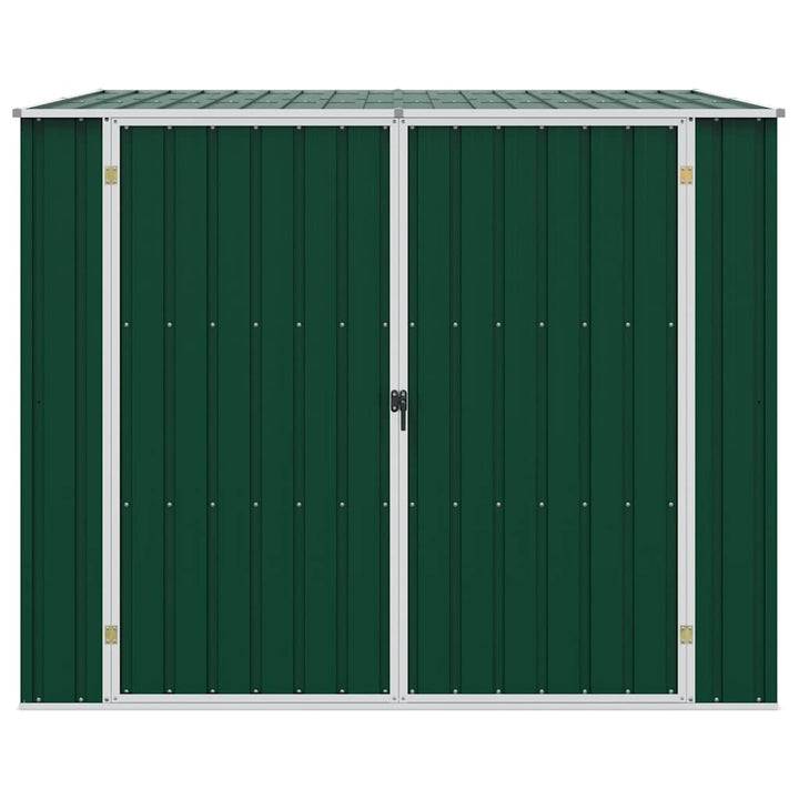 haveskur 195x198x159 cm galvaniseret stål grøn