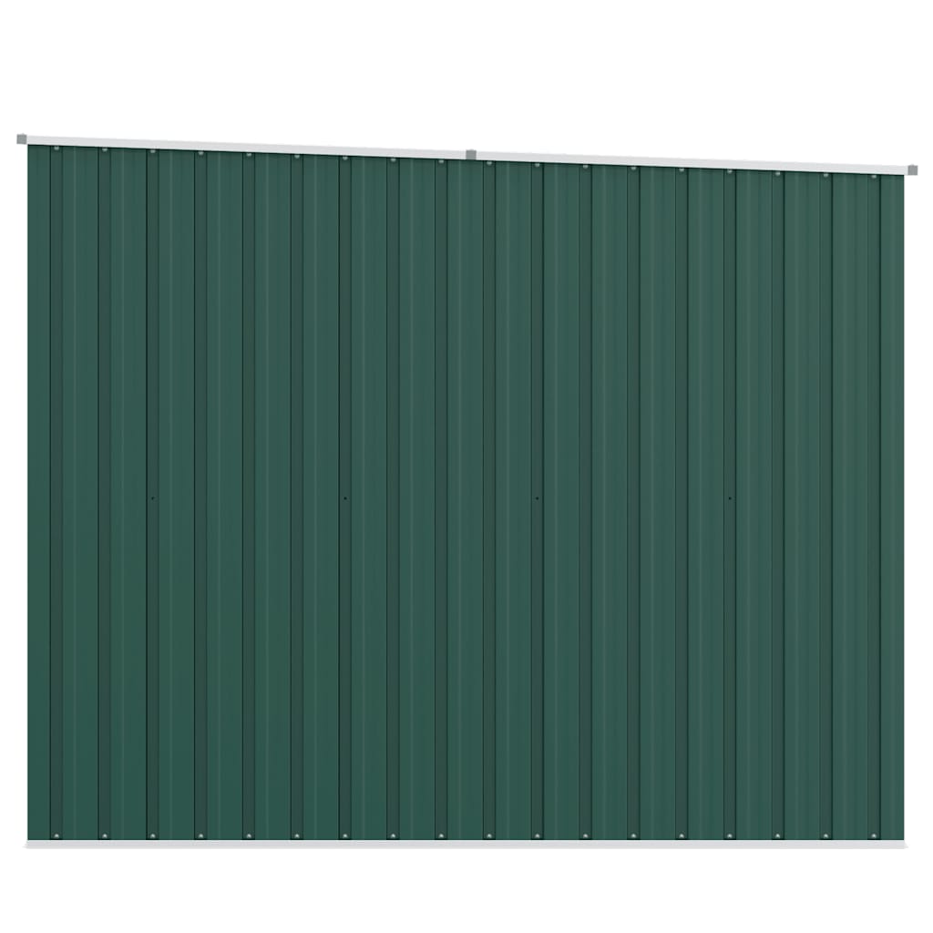haveskur 195x198x159 cm galvaniseret stål grøn