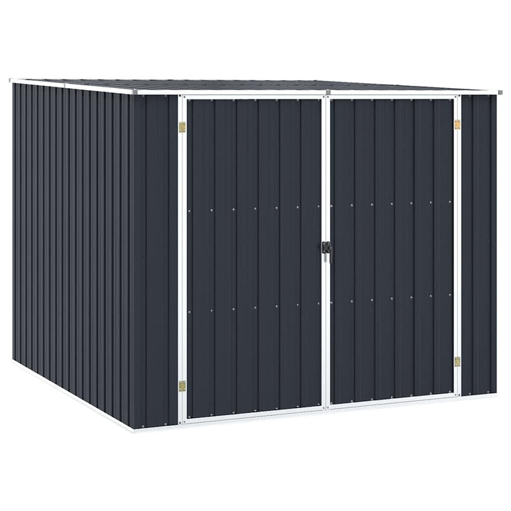 haveskur 195x198x159 cm galvaniseret stål antracitgrå