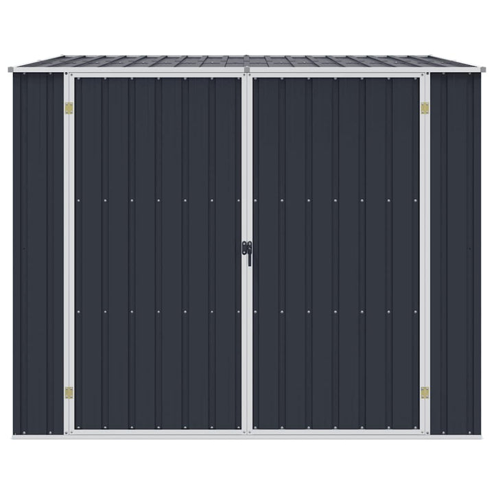 haveskur 195x198x159 cm galvaniseret stål antracitgrå