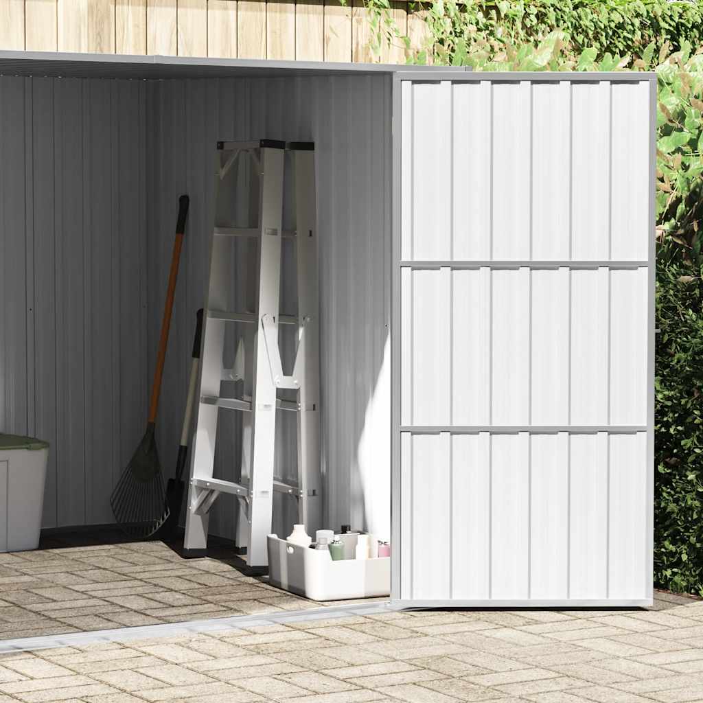 haveskur 195x198x159 cm galvaniseret stål brun