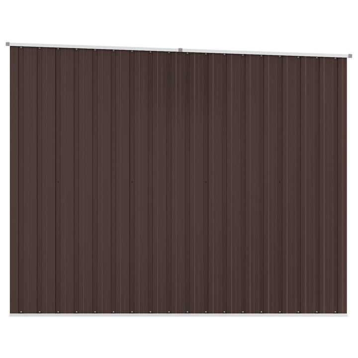 haveskur 195x198x159 cm galvaniseret stål brun