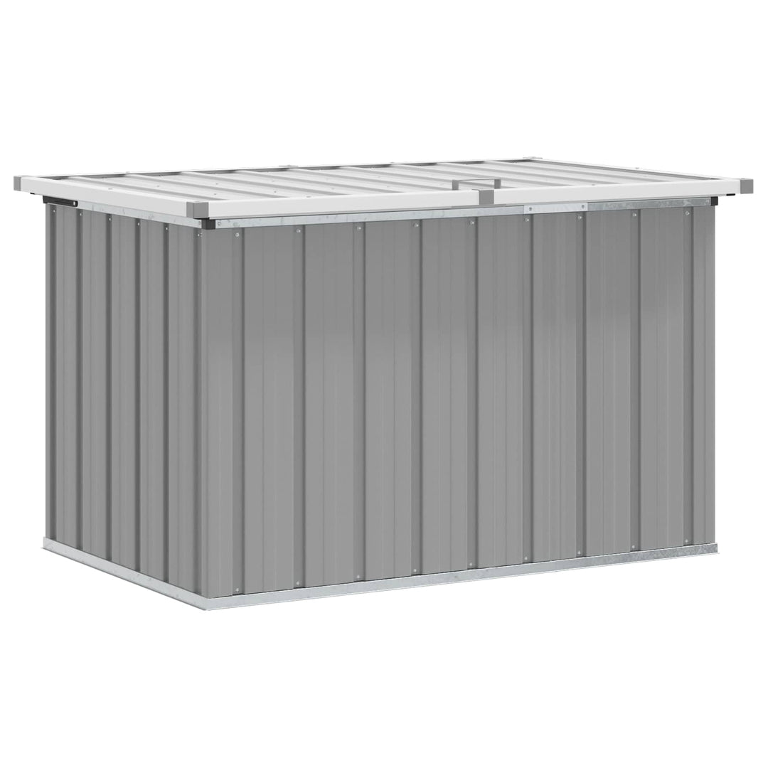 opbevaringskasse til haven 109x67x65 cm grå