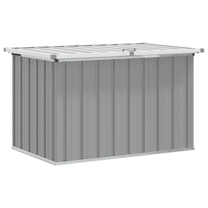 opbevaringskasse til haven 109x67x65 cm grå