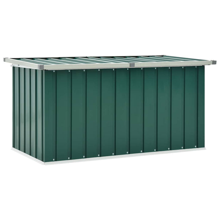 opbevaringskasse til haven grøn 129x67x65 cm
