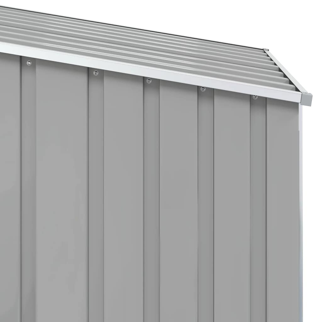 haveskur 87x98x159 cm galvaniseret stål grå