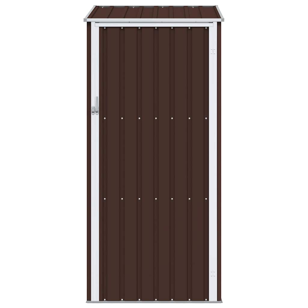 haveskur 87x98x159 cm galvaniseret stål brun