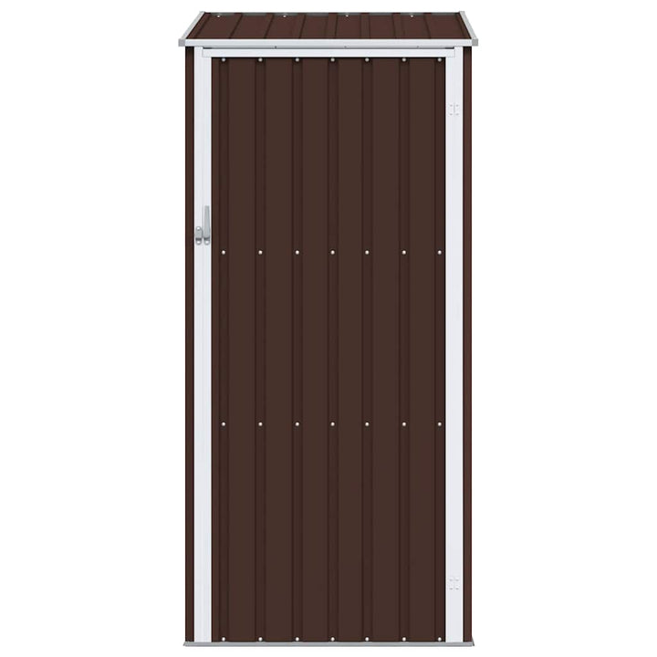 haveskur 87x98x159 cm galvaniseret stål brun