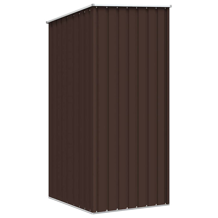 haveskur 87x98x159 cm galvaniseret stål brun