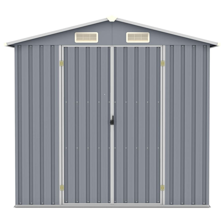 haveskur 205x129x183 cm galvaniseret stål grå