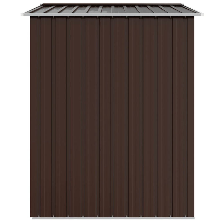 haveskur 205x129x183 cm galvaniseret stål brun