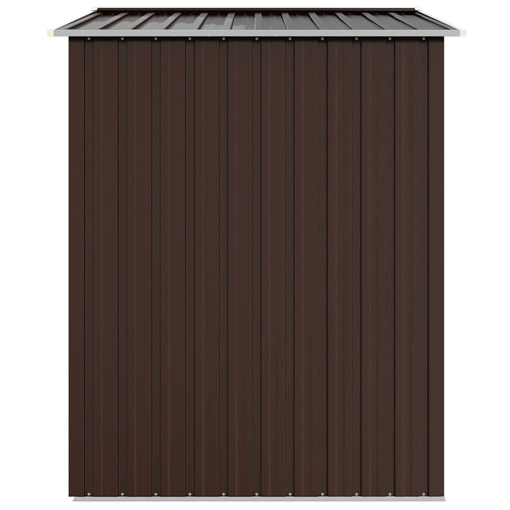 haveskur 205x129x183 cm galvaniseret stål brun