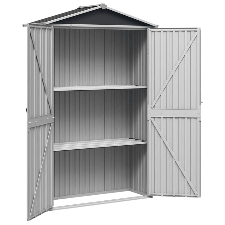 haveskur 116x45x175 cm galvaniseret stål antracitgrå