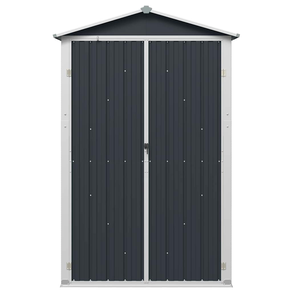 haveskur 116x45x175 cm galvaniseret stål antracitgrå