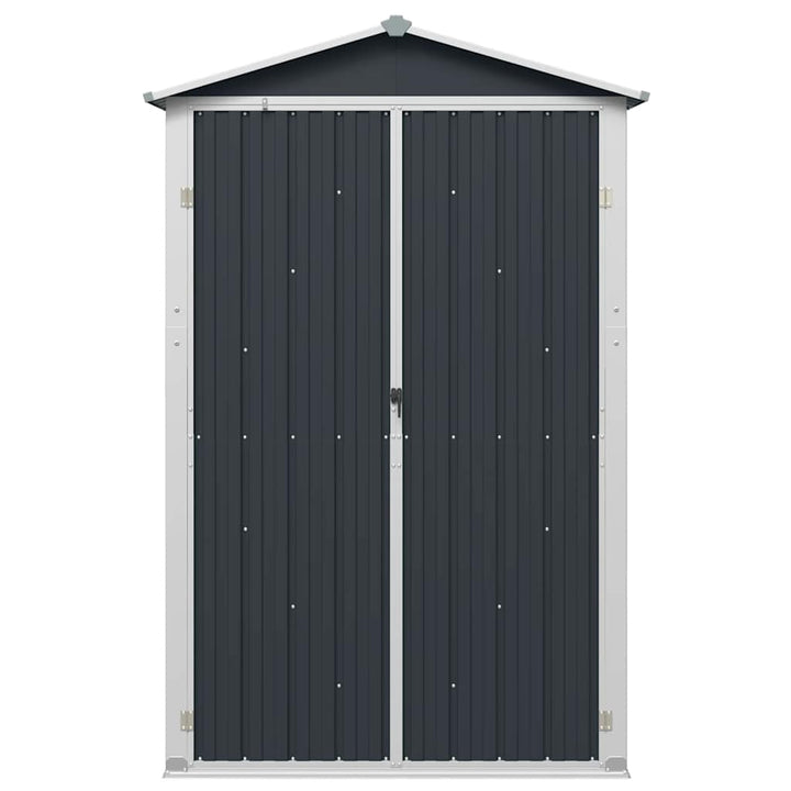 haveskur 116x45x175 cm galvaniseret stål antracitgrå