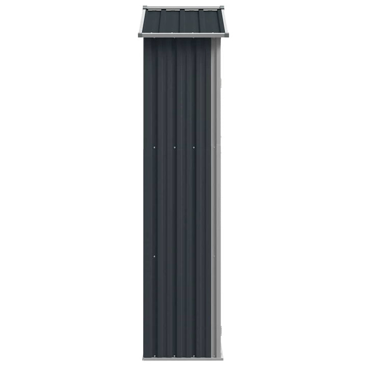 haveskur 116x45x175 cm galvaniseret stål antracitgrå