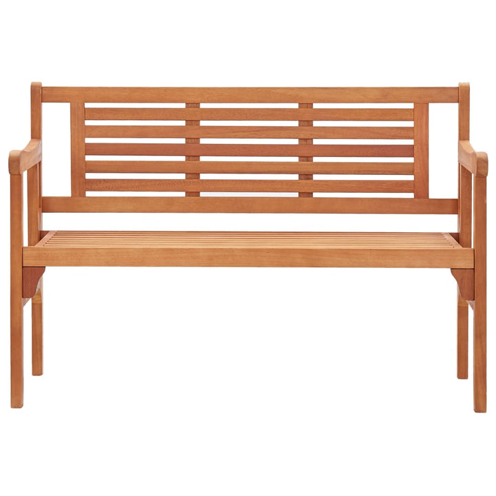 foldbar havebænk 120 cm massivt eukalyptustræ