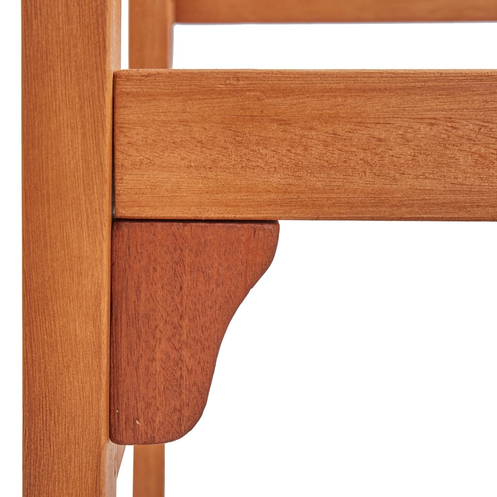 foldbar havebænk 120 cm massivt eukalyptustræ