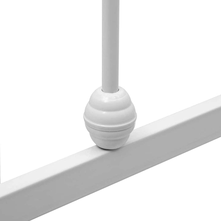 sengestel 90 x 200 cm metal hvid