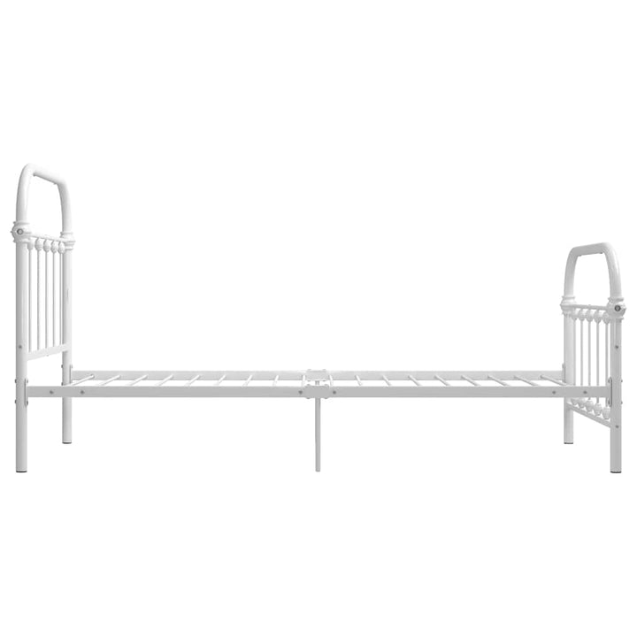 sengestel 100 x 200 cm metal hvid