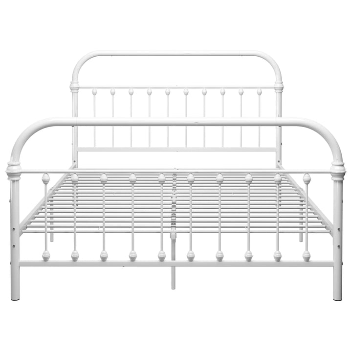 sengestel 140x200 cm metal hvid