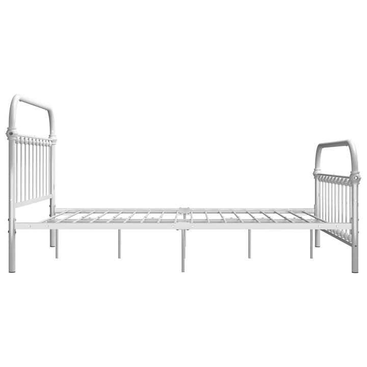 sengestel 140x200 cm metal hvid