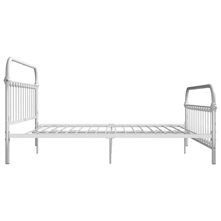 sengestel 180x200 cm metal hvid