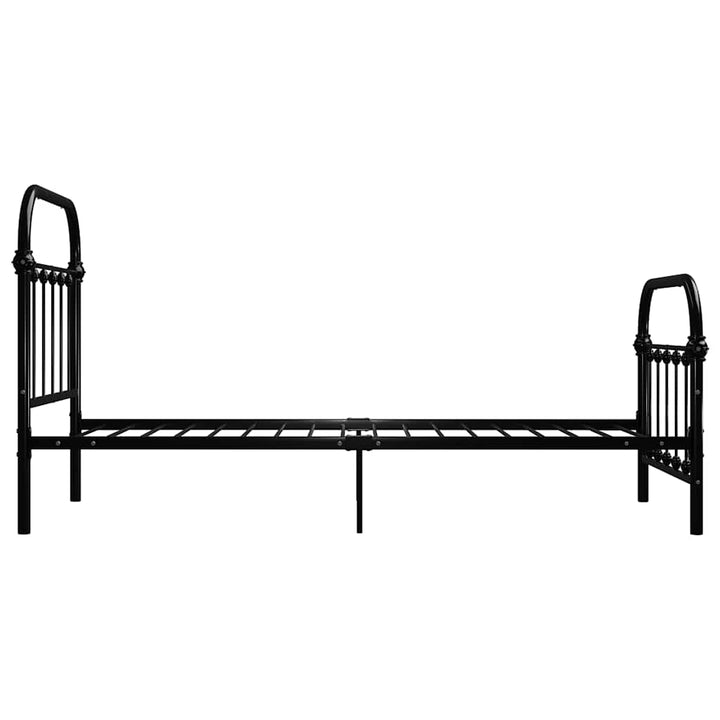 sengestel 90x200 cm metal sort