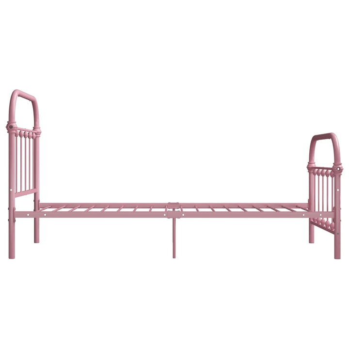 sengestel 90x200 cm metal pink
