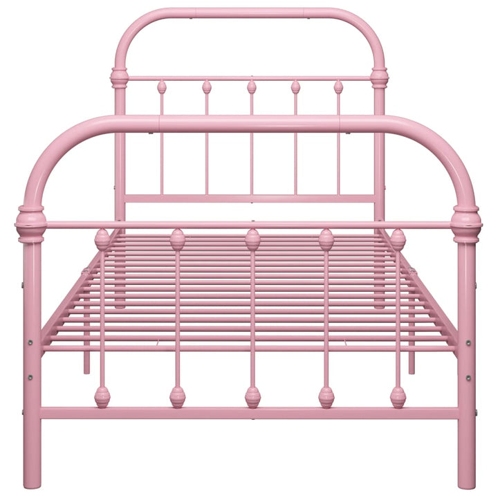 sengestel 100x200 cm metal pink