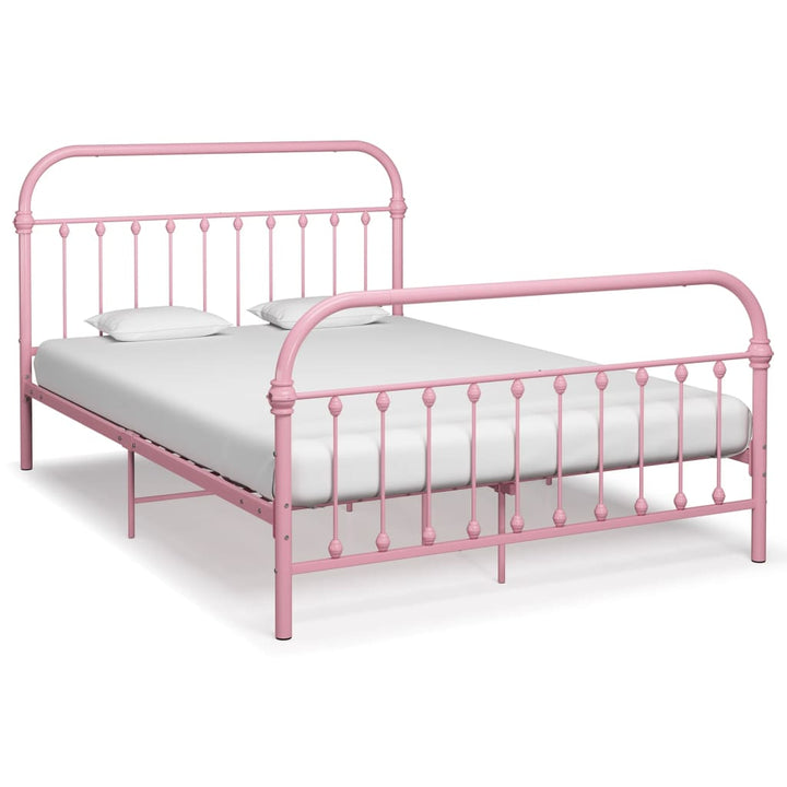 sengestel 140x200 cm metal pink