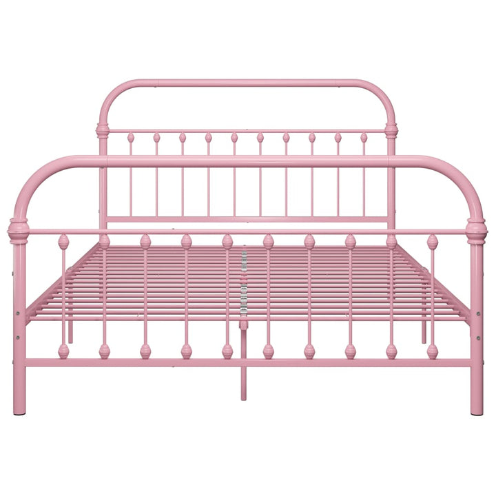 sengestel 140x200 cm metal pink