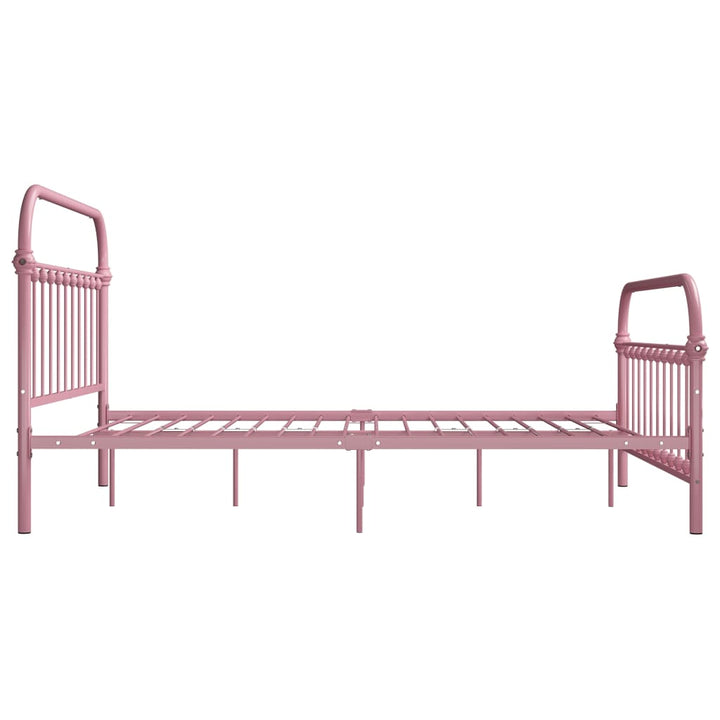 sengestel 140x200 cm metal pink