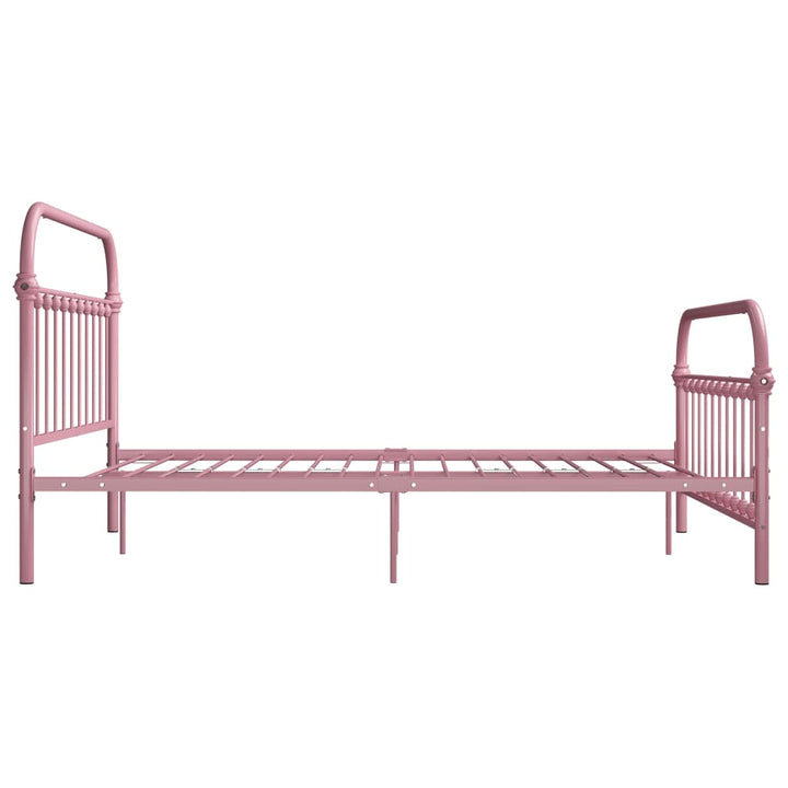 sengestel 160x200 cm metal pink