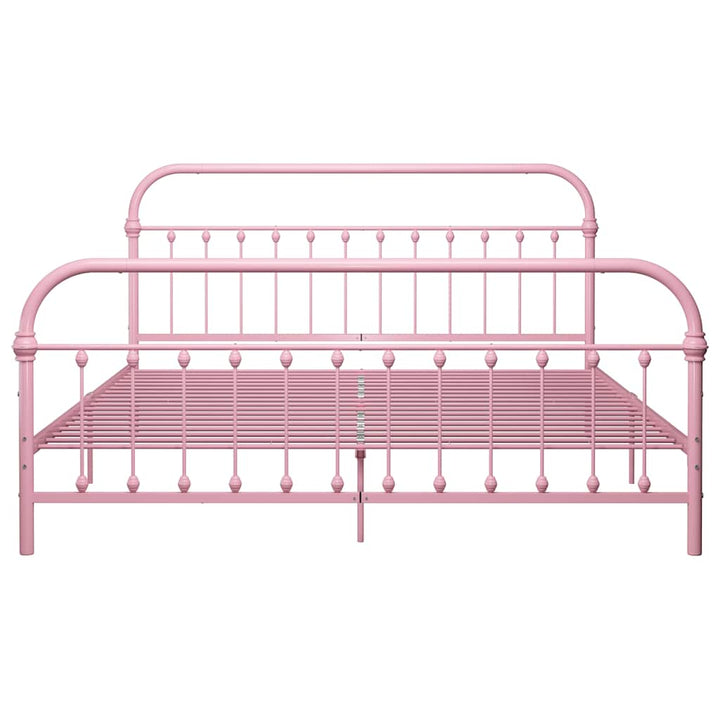 sengestel 180x200 cm metal pink