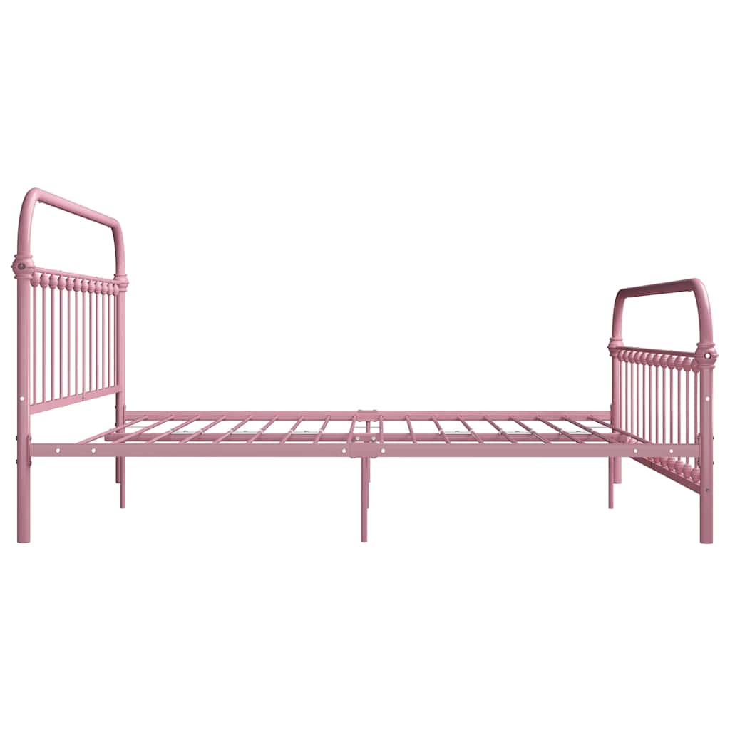 sengestel 180x200 cm metal pink