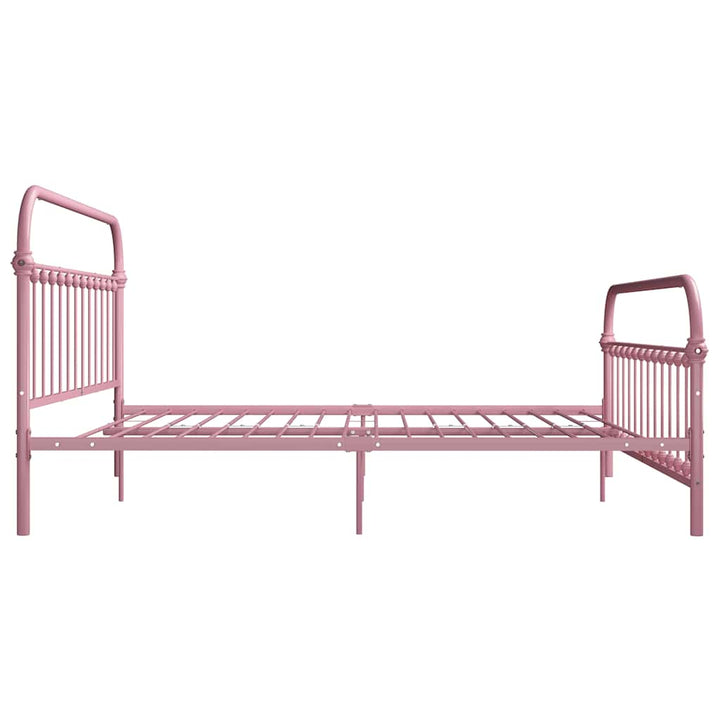 sengestel 180x200 cm metal pink