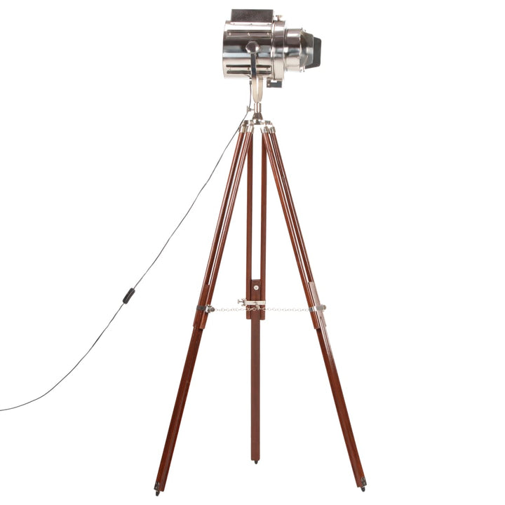 gulvlampe med trefod 180 cm massivt mangotræ
