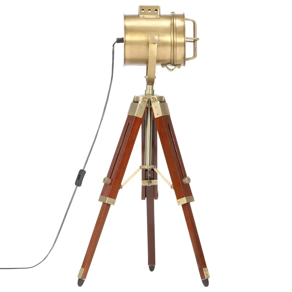 gulvlampe med trefod 69 cm massivt mangotræ