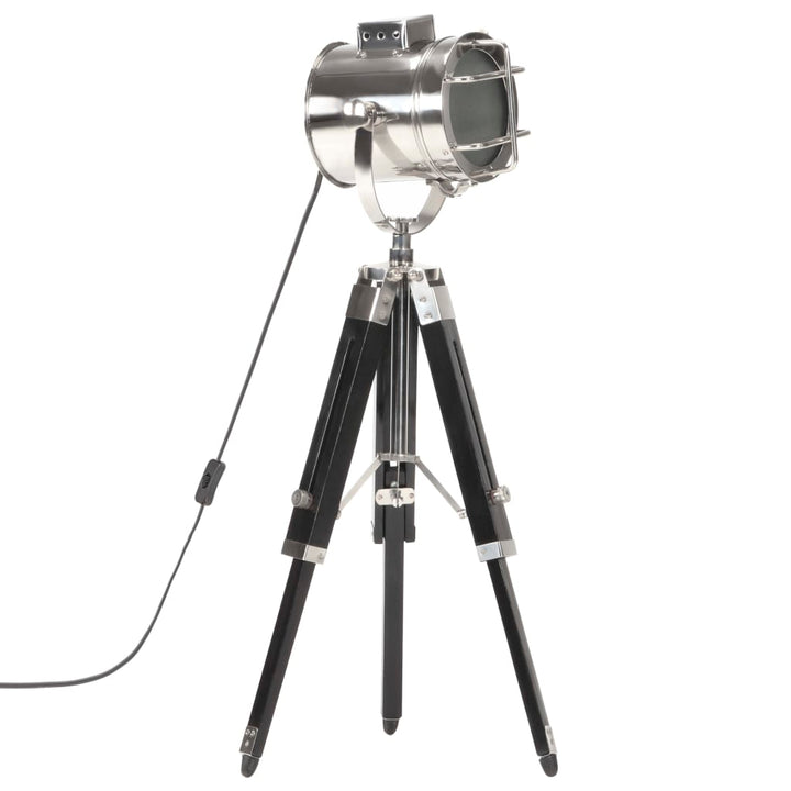 gulvlampe med trefod 69 cm massivt mangotræ sort
