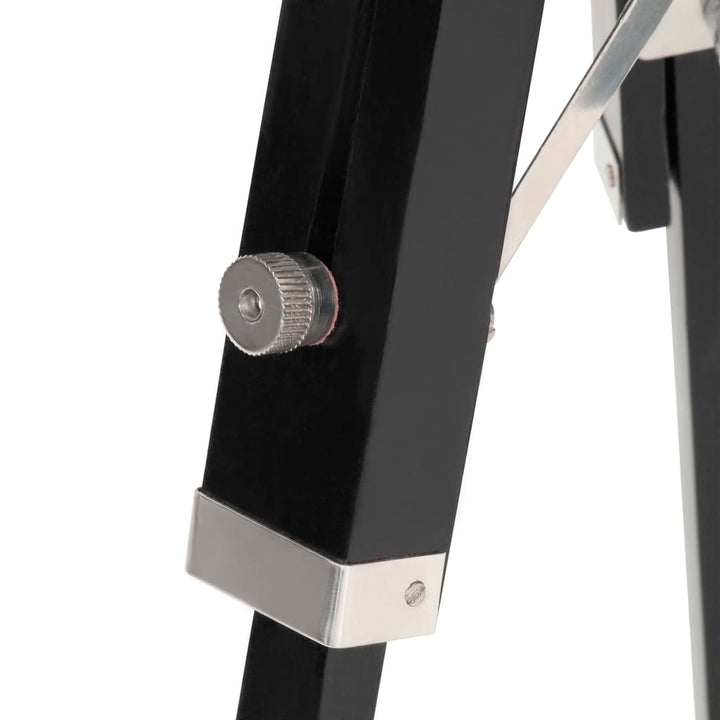 gulvlampe med trefod 69 cm massivt mangotræ sort