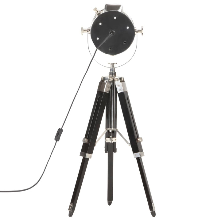 gulvlampe med trefod 69 cm massivt mangotræ sort