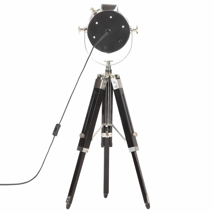 gulvlampe med trefod 69 cm massivt mangotræ sort