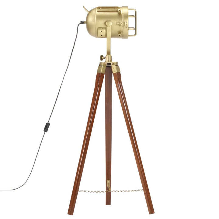 gulvlampe med trefod 97 cm massivt mangotræ