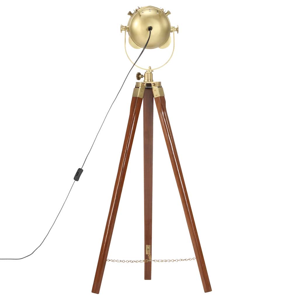 gulvlampe med trefod 97 cm massivt mangotræ