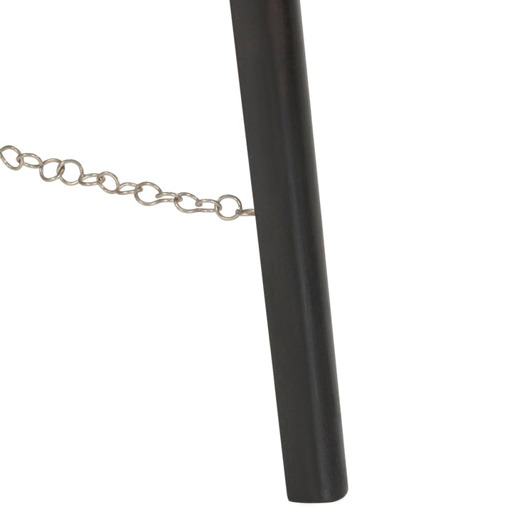 gulvlampe med trefod 97 cm massivt mangotræ sort