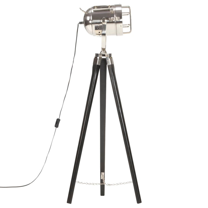 gulvlampe med trefod 97 cm massivt mangotræ sort