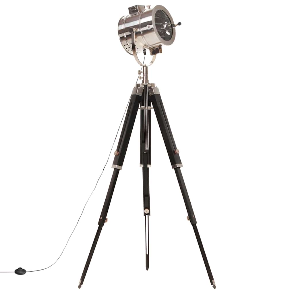 gulvlampe med trefod 165 cm massivt mangotræ