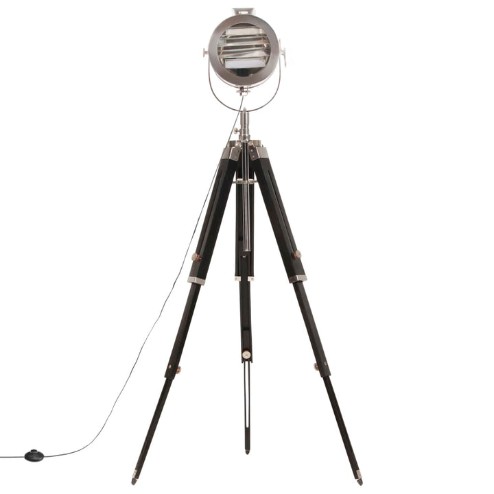 gulvlampe med trefod 165 cm massivt mangotræ